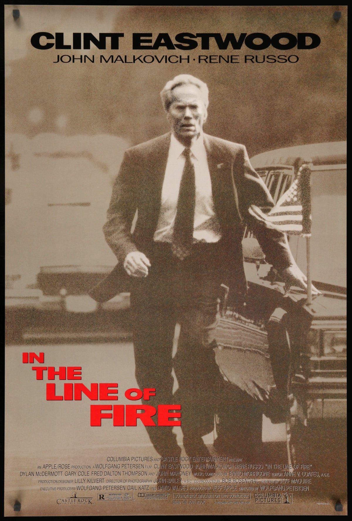 In the Line of Fire (1993) original movie poster for sale at Original Film Art