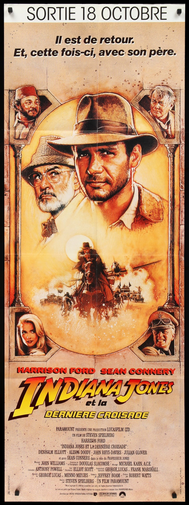 Indiana Jones and the Last Crusade (1989) original movie poster for sale at Original Film Art - Vintage Movie Posters