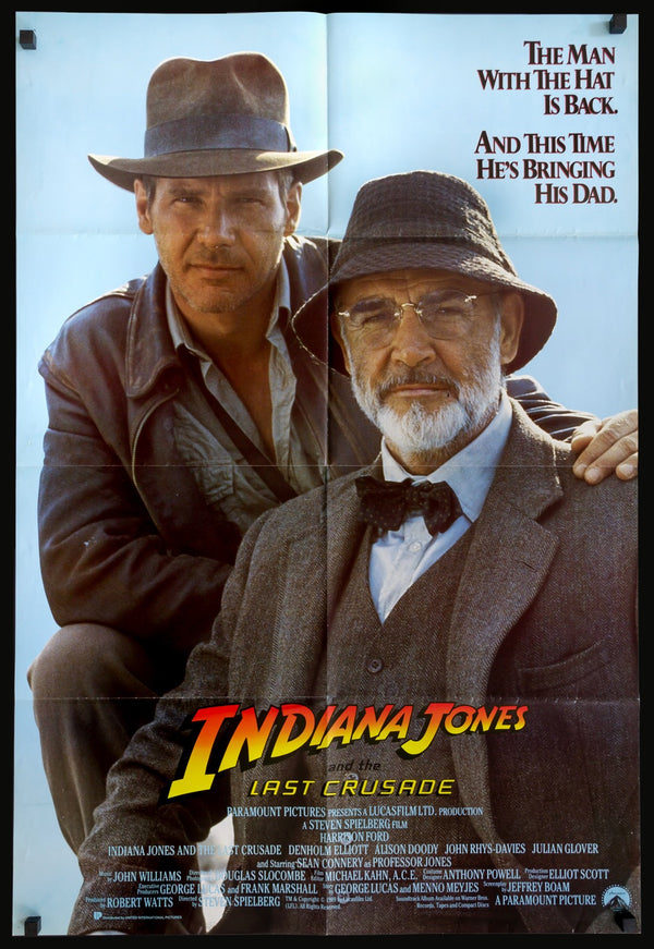 Indiana Jones y la última cruzada (1989) Póster de película de una