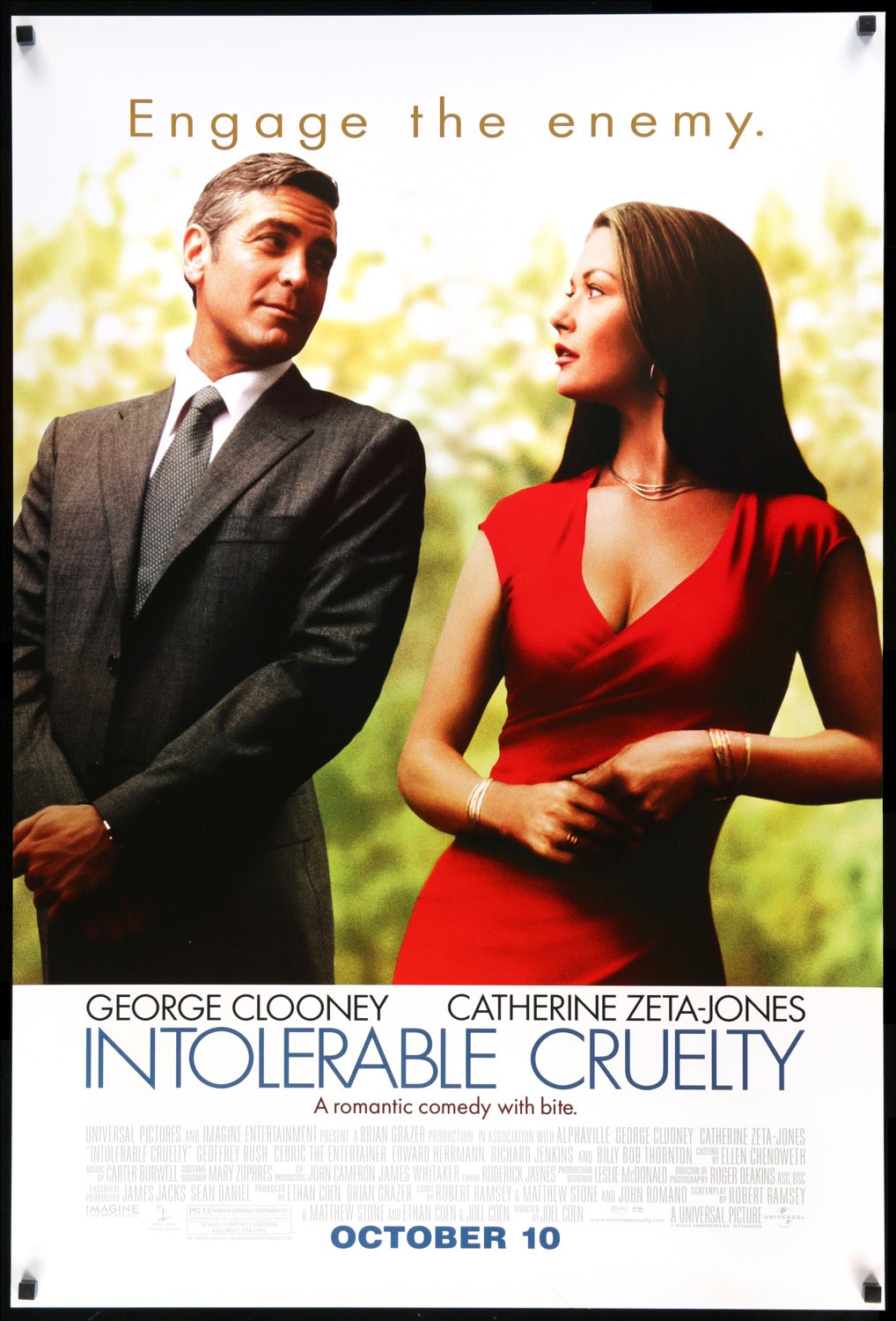 Intolerable Cruelty (2003) original movie poster for sale at Original Film Art