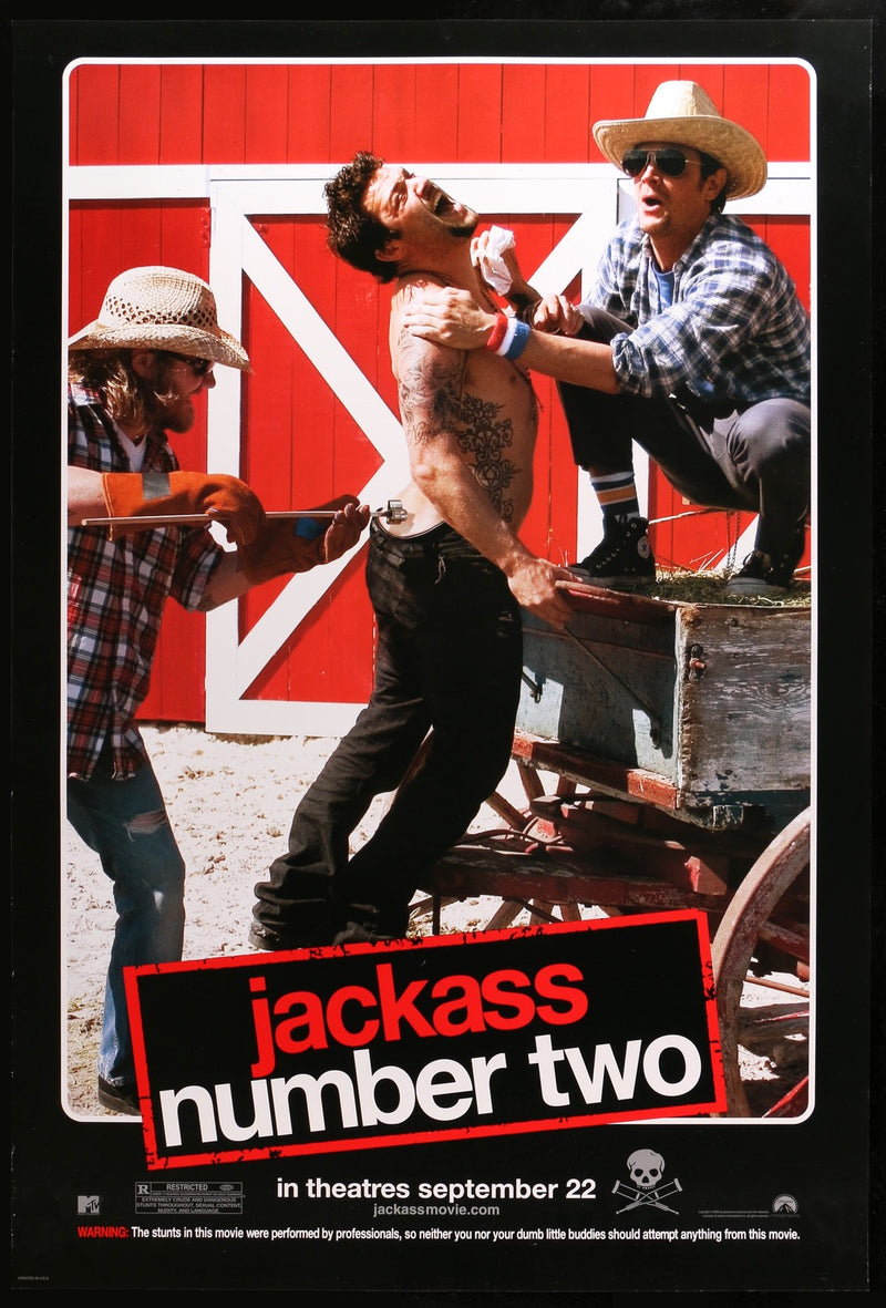 Jackass Number Two 2006 Original One Sheet Movie Poster Original jackass-number-two-2006-original-one-sheet-movie-poster-original