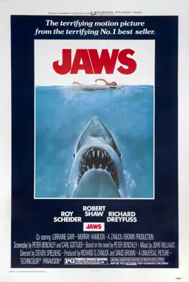 Jaws (1975) original movie poster for sale at Original Film Art