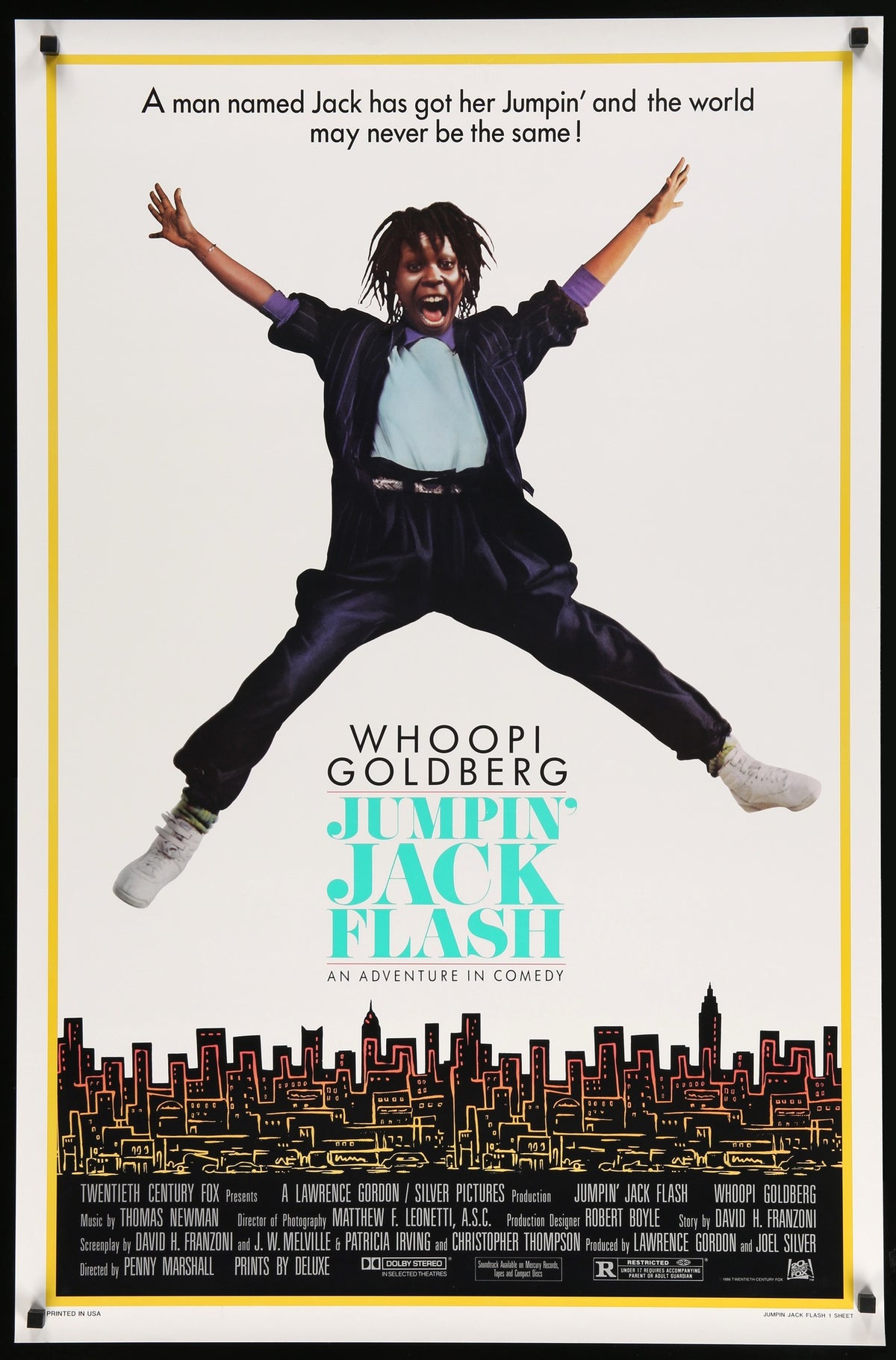 Jumpin&#39; Jack Flash (1986) original movie poster for sale at Original Film Art