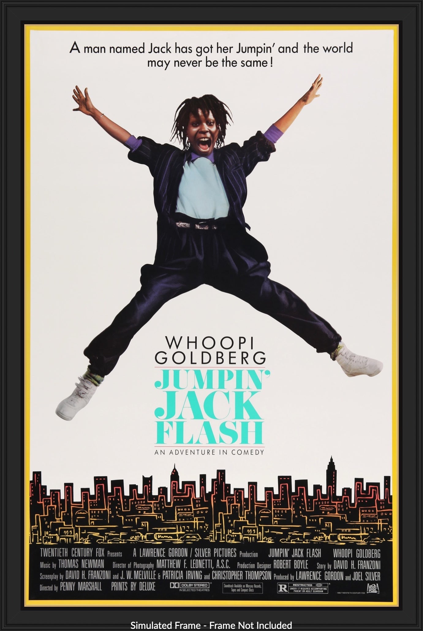Jumpin' Jack Flash (1986) Original OneSheet Movie Poster Original