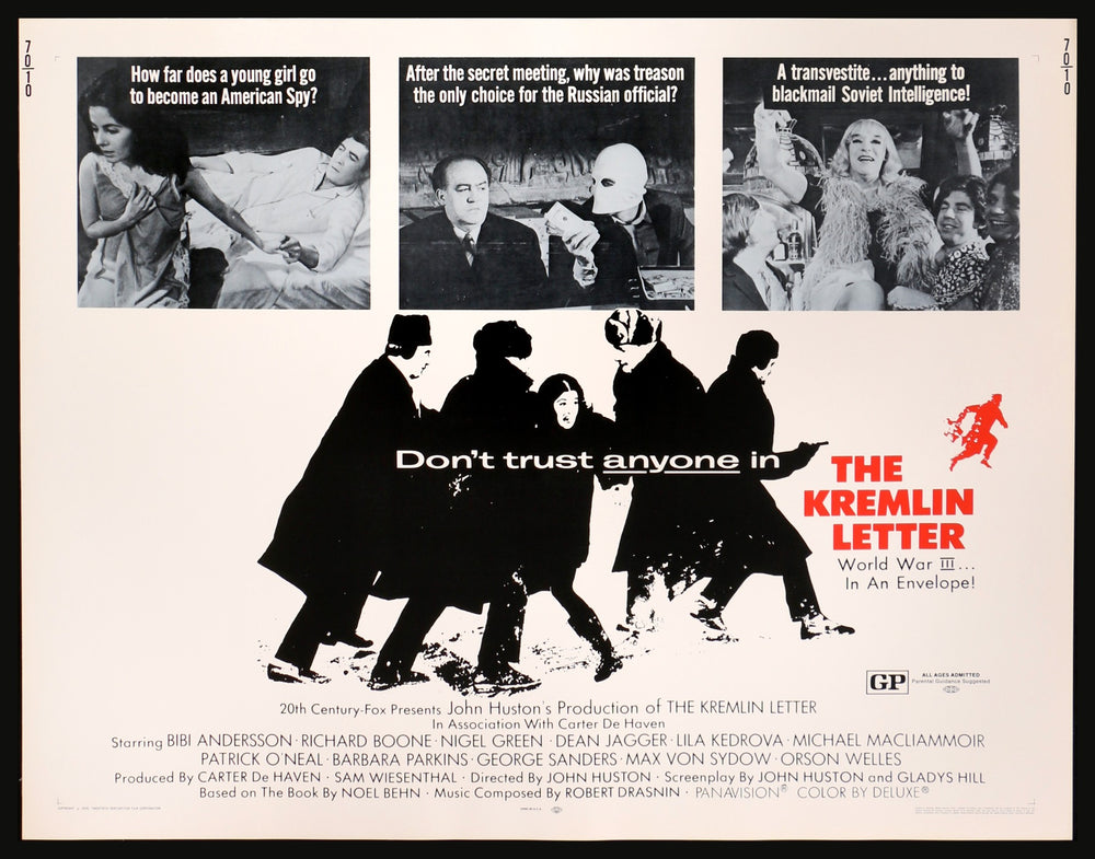 The Kremlin Letter (1970) Original HalfSheet Movie Poster Original