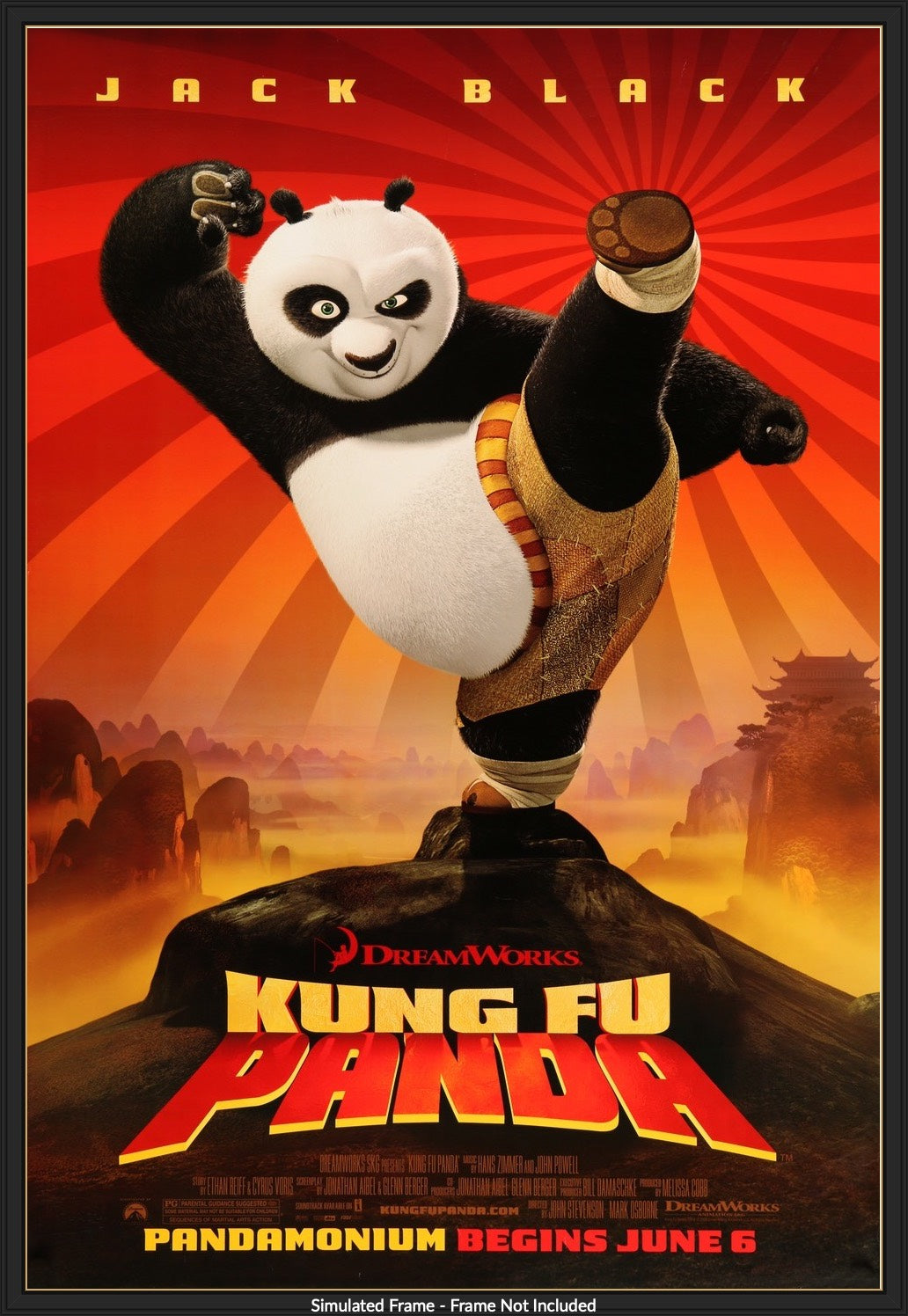 Kung Fu Panda (2008) original movie poster for sale at Original Film Art