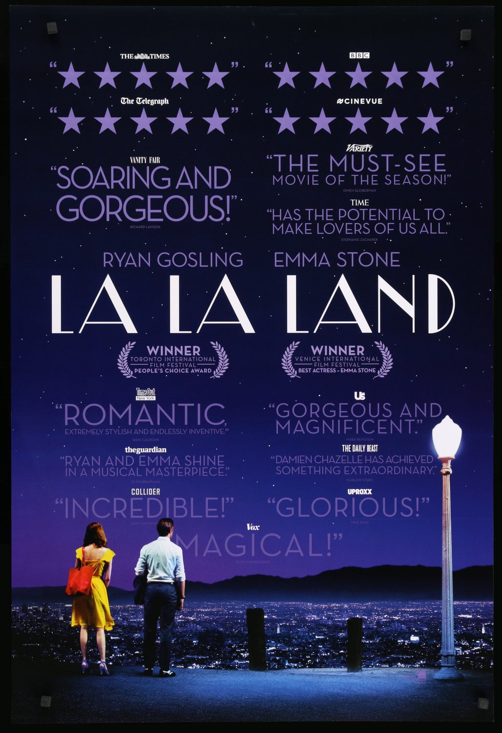 La La Land (2016) original movie poster for sale at Original Film Art - Vintage Movie Posters