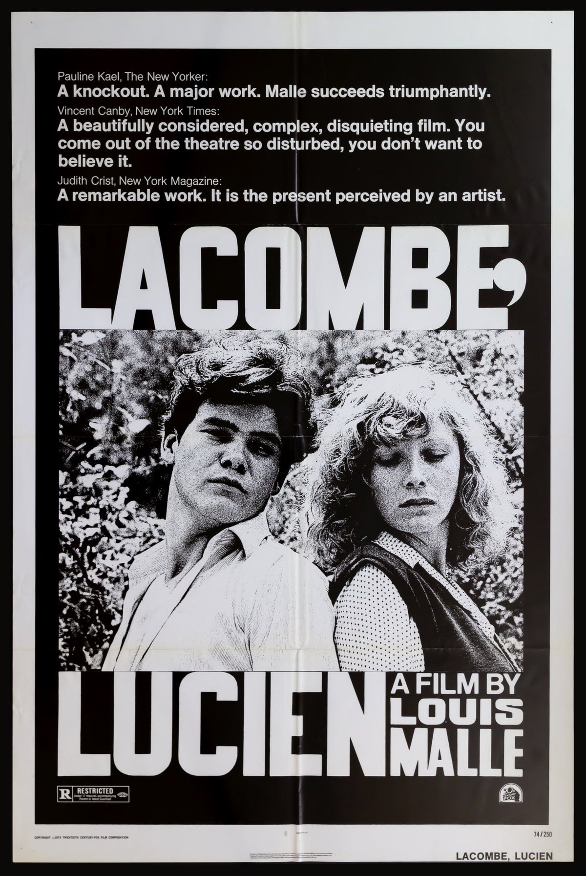 Lacombe, Lucien (1974) original movie poster for sale at Original Film Art
