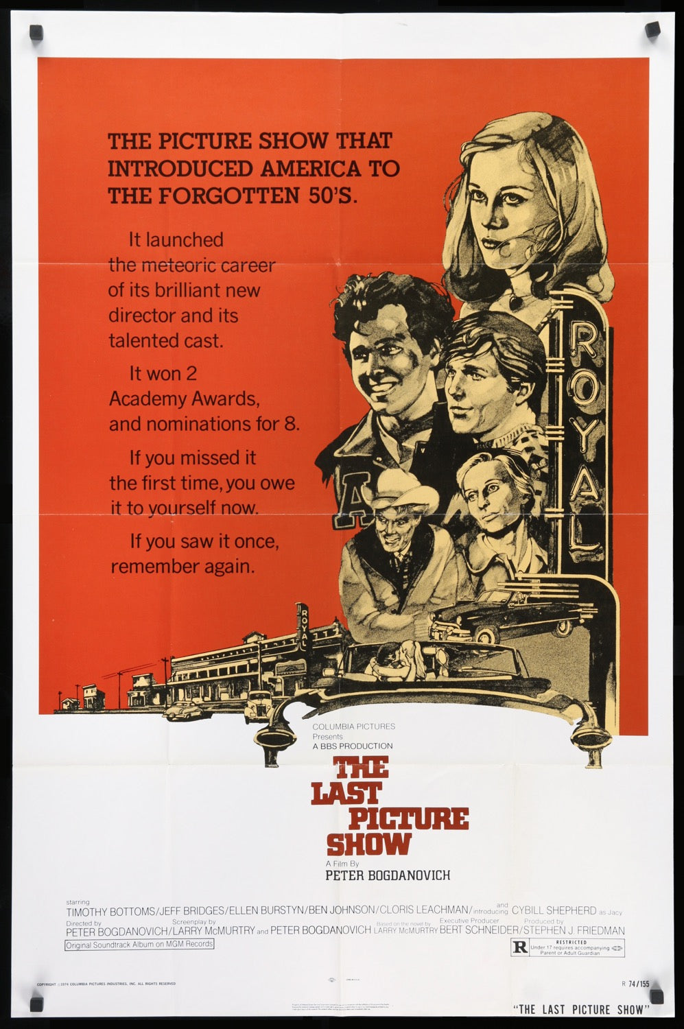Last Picture Show (1971) original movie poster for sale at Original Film Art - Vintage Movie Posters