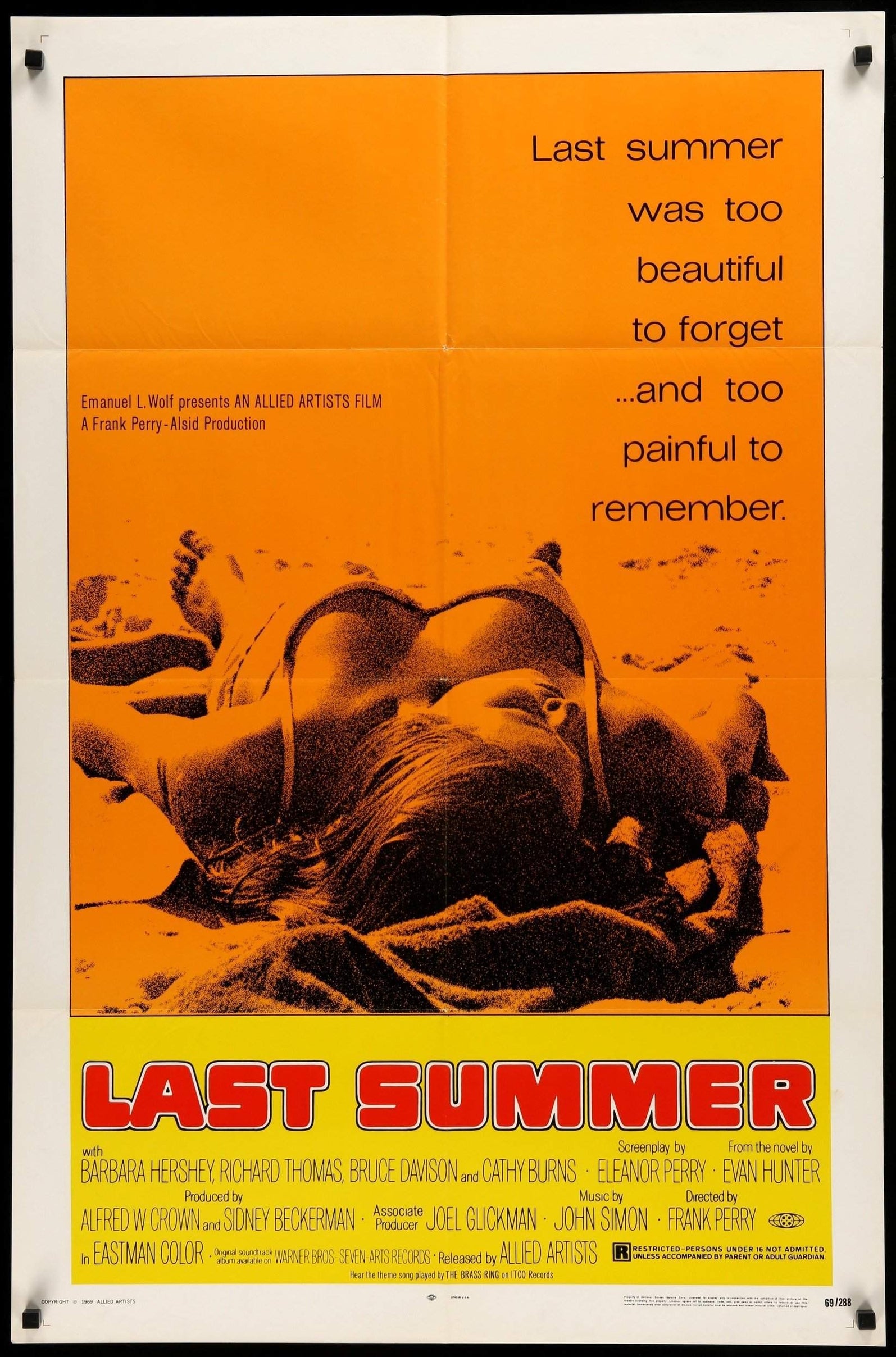 Last Summer (1969) original movie poster for sale at Original Film Art