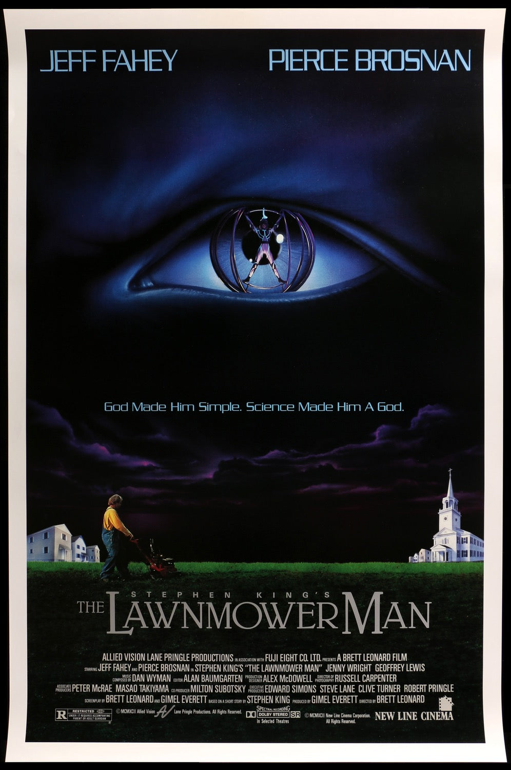 Lawnmower Man (1992) original movie poster for sale at Original Film Art