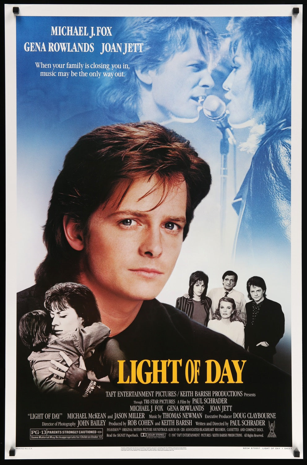 Light of Day (1987) original movie poster for sale at Original Film Art