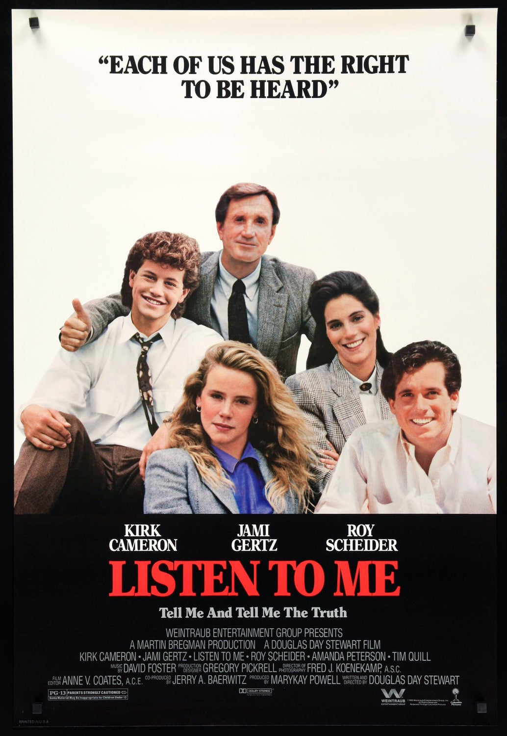 Listen to Me (1989) original movie poster for sale at Original Film Art - Vintage Movie Posters