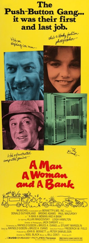 A Man, a Woman and a Bank (1979) original movie poster for sale at Original Film Art
