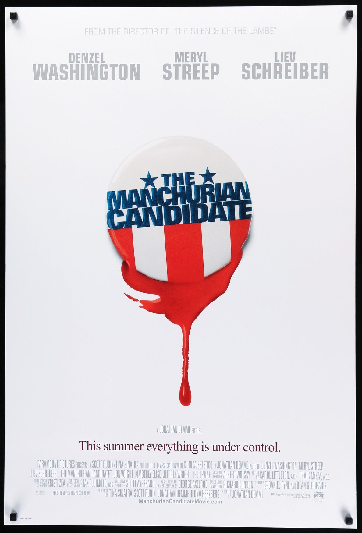 Manchurian Candidate (2004) original movie poster for sale at Original Film Art