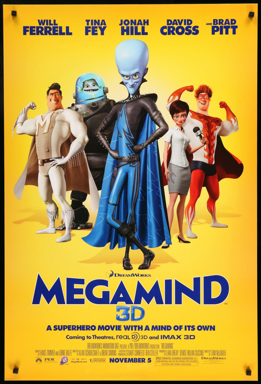 Megamind (2010) original movie poster for sale at Original Film Art - Vintage Movie Posters