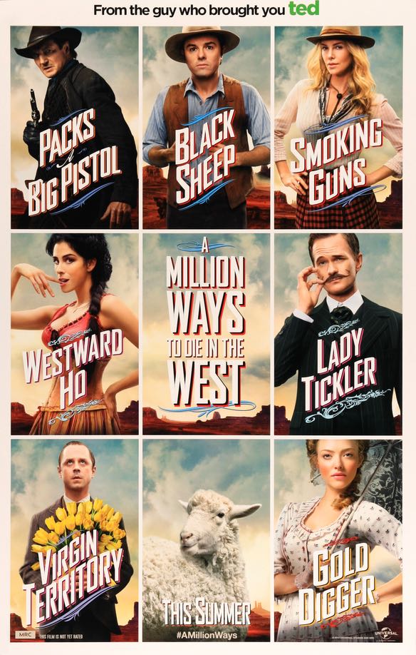 Million Ways to Die in the West (2014) original movie poster for sale at Original Film Art