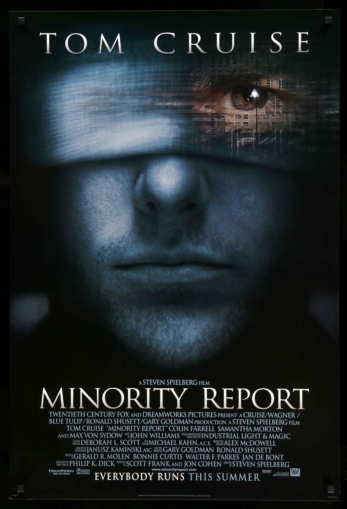 Minority Report (2002) original movie poster for sale at Original Film Art - Vintage Movie Posters