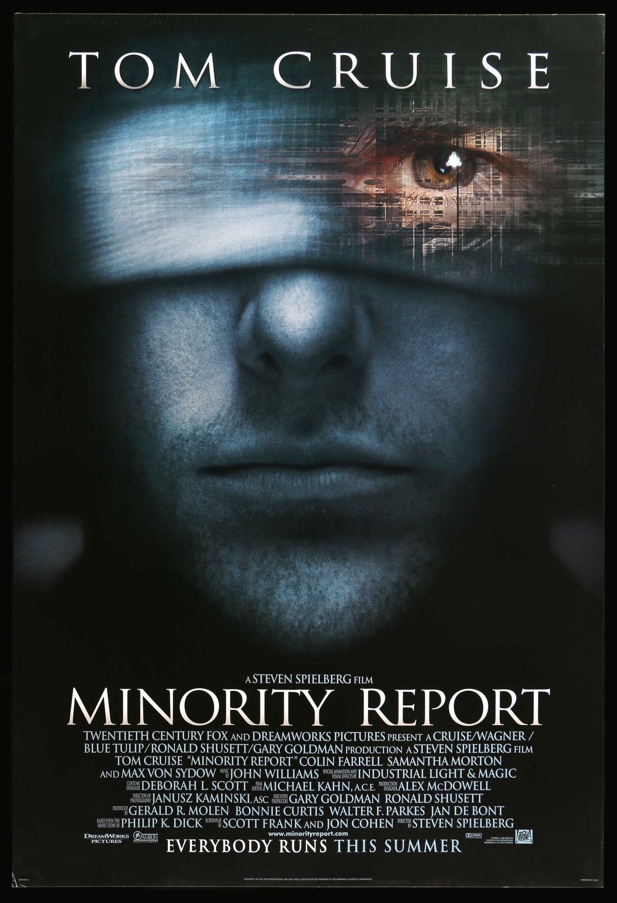 Minority Report (2002) original movie poster for sale at Original Film Art