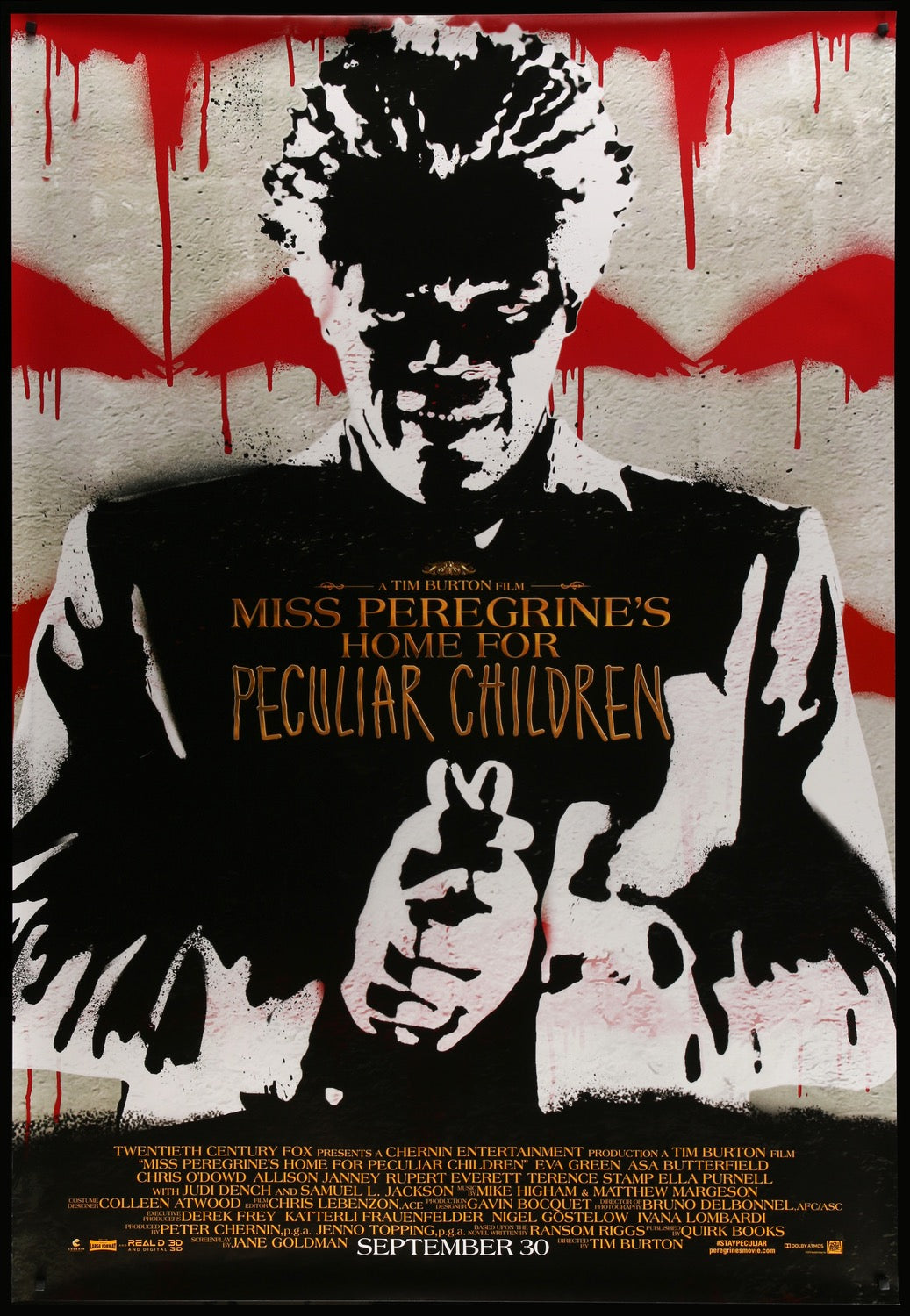 Miss Peregrine&#39;s Home for Peculiar Children (2016) original movie poster for sale at Original Film Art