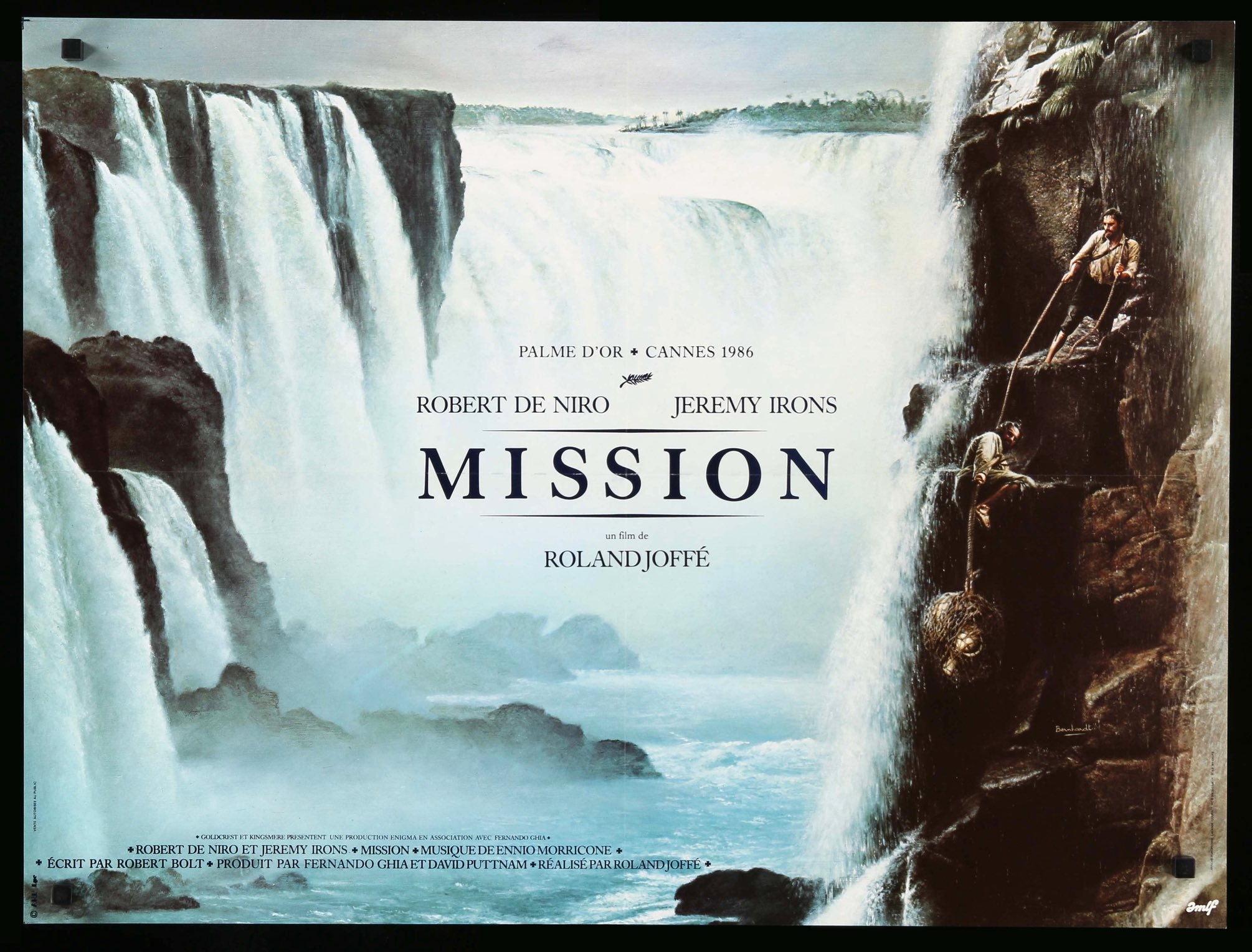The Mission (1986) Original French Movie Poster - Original Film Art - Vintage Movie Posters