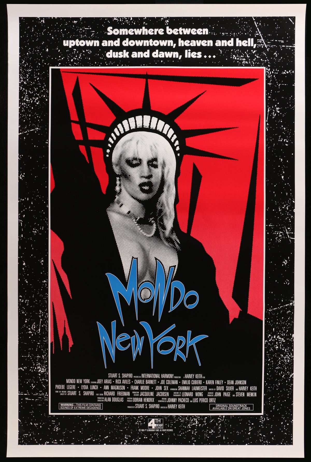 Mondo New York (1988) original movie poster for sale at Original Film Art - Vintage Movie Posters