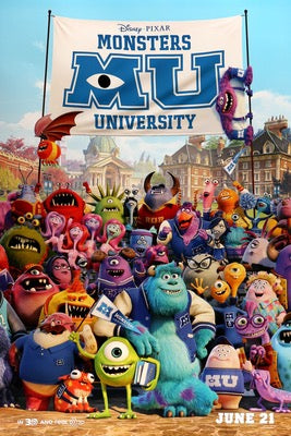 Monsters University (2013) Original One-Sheet Movie Poster - Original Film  Art