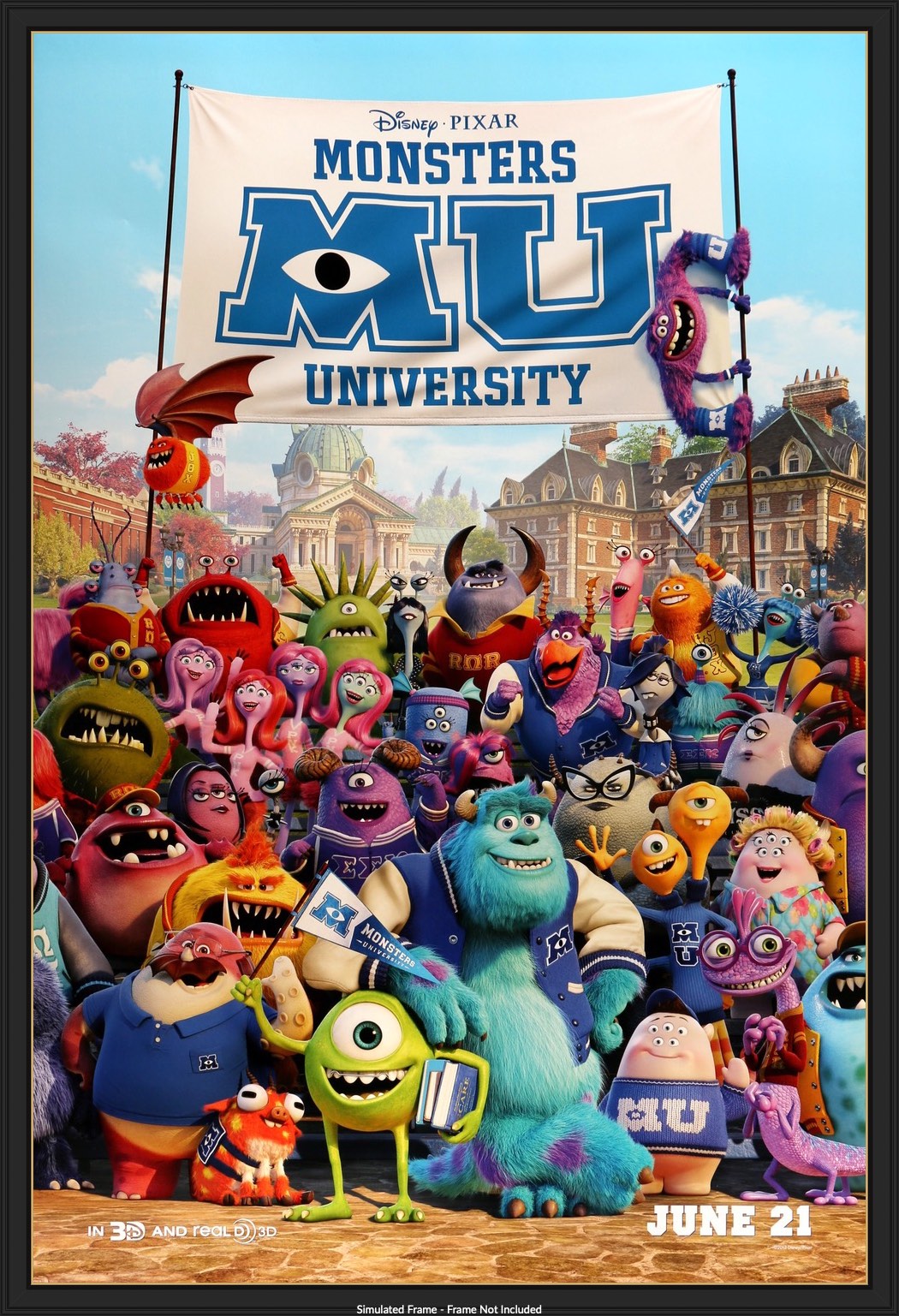 Monsters University (2013) original movie poster for sale at Original Film Art