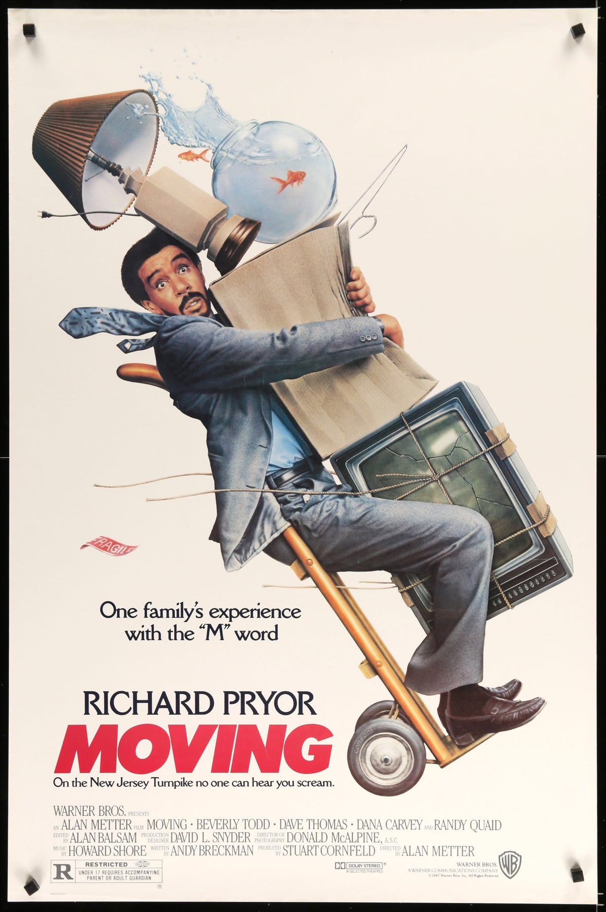 Moving (1987) original movie poster for sale at Original Film Art - Vintage Movie Posters