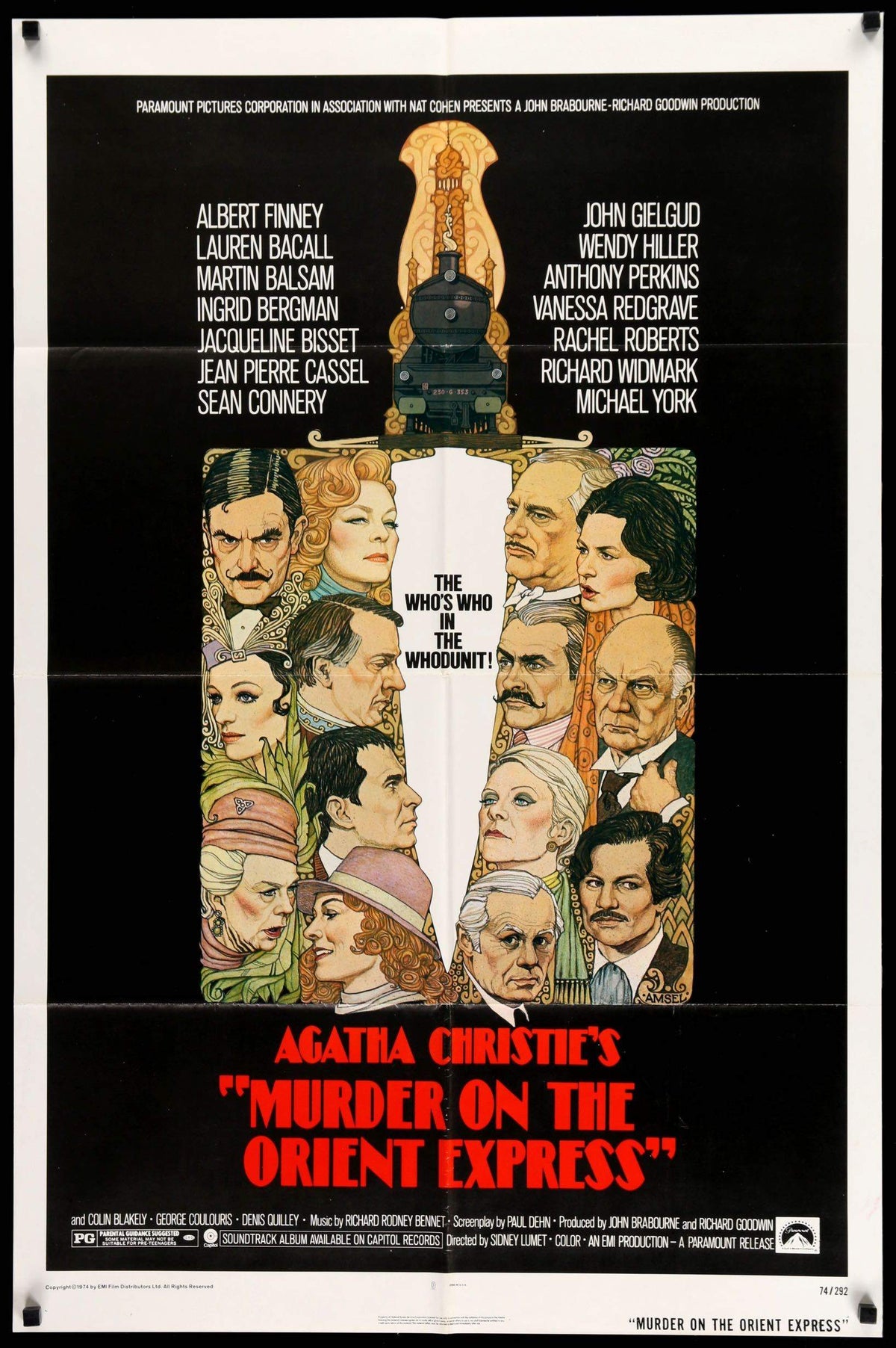 Murder on the Orient Express (1974) original movie poster for sale at Original Film Art