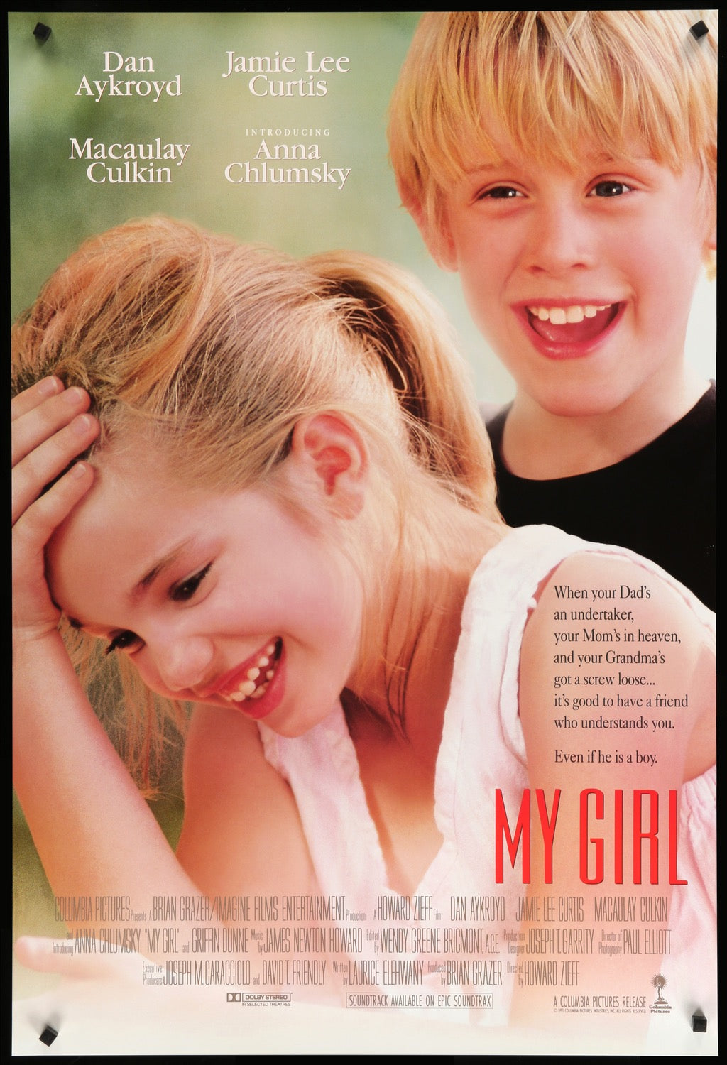 My Girl (1991) original movie poster for sale at Original Film Art