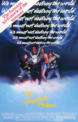 My Science Project (1985) original movie poster for sale at Original Film Art