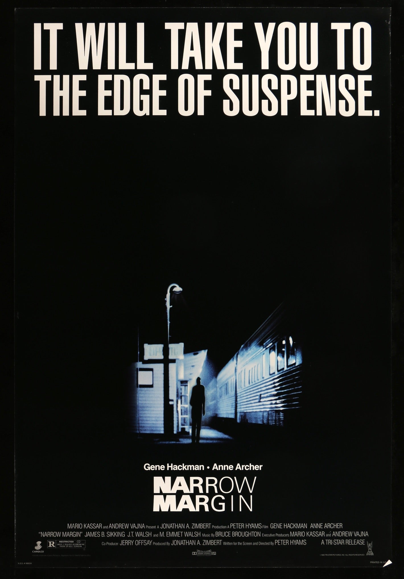 Narrow Margin (1990) original movie poster for sale at Original Film Art - Vintage Movie Posters