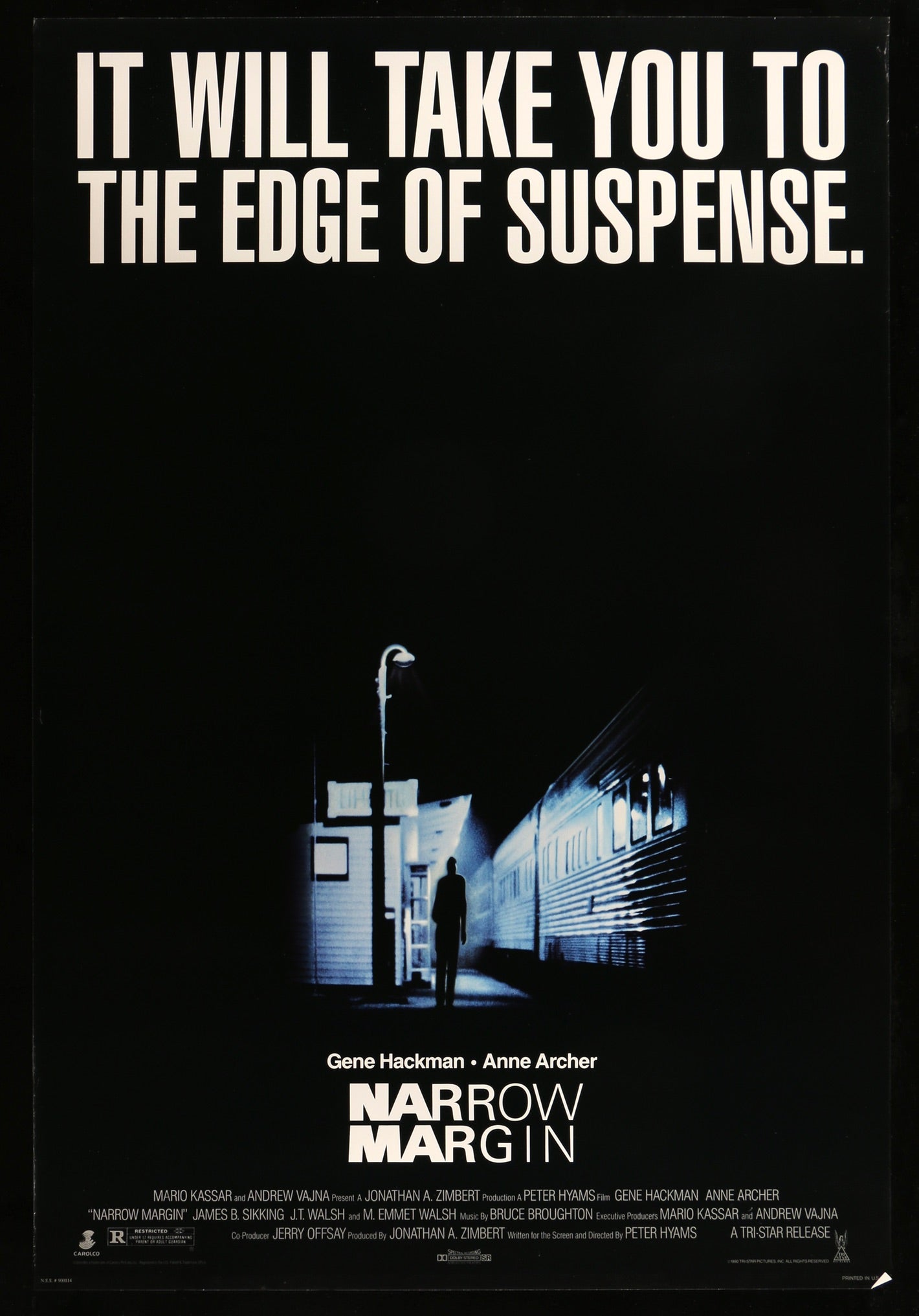 Narrow Margin (1990) original movie poster for sale at Original Film Art