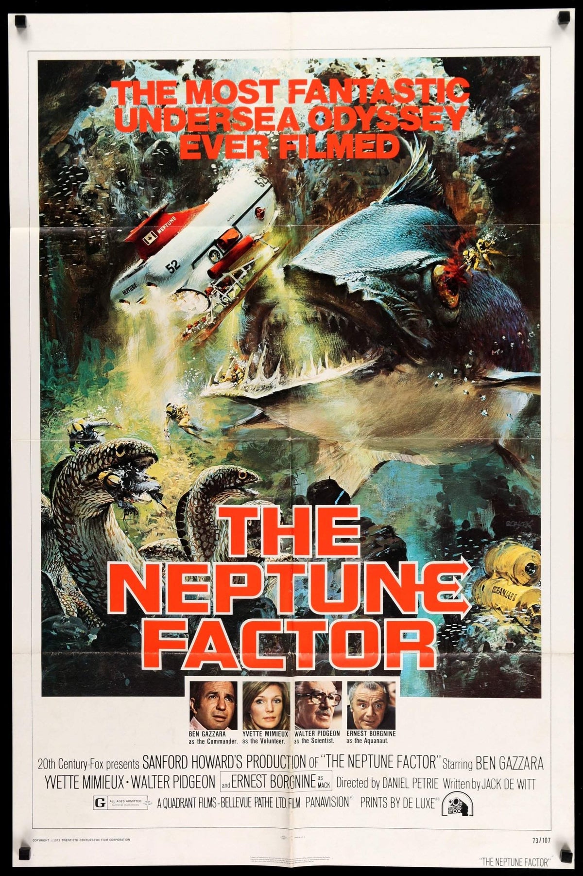 Neptune Factor (1973) original movie poster for sale at Original Film Art - Vintage Movie Posters