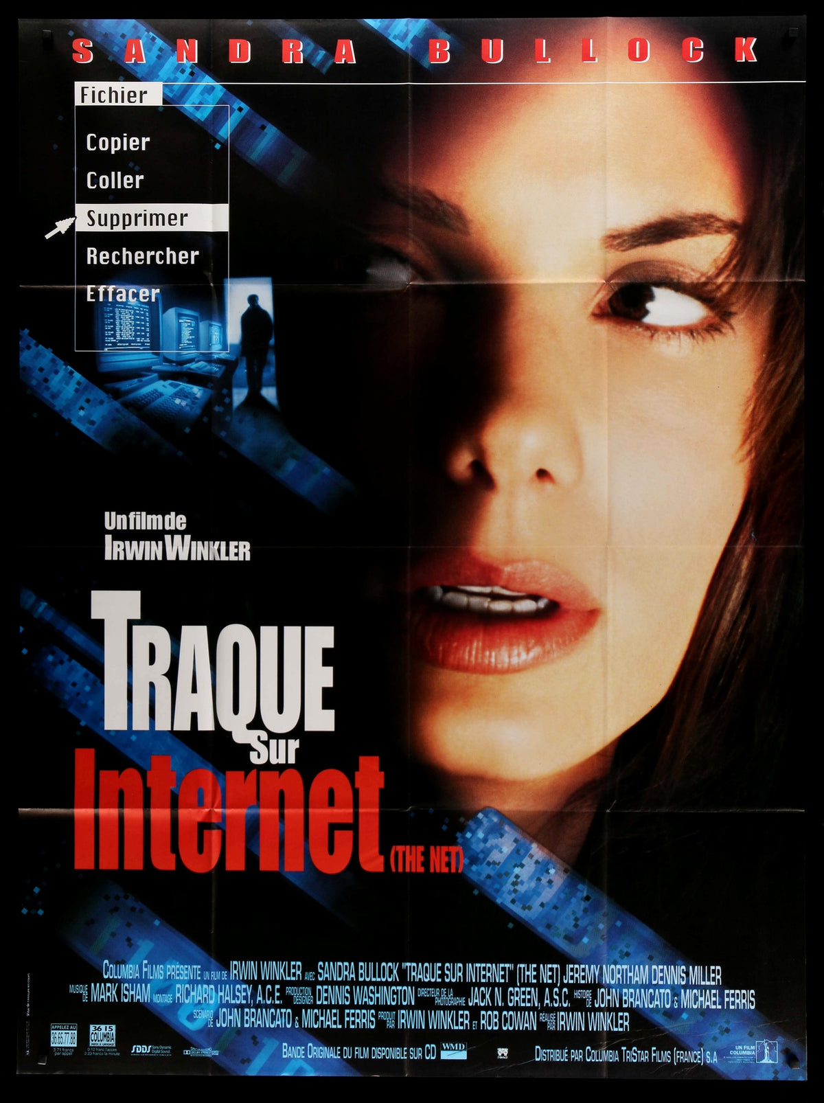 The Net (1995) Original French Grande Movie Poster - Original Film Art -  Vintage Movie Posters