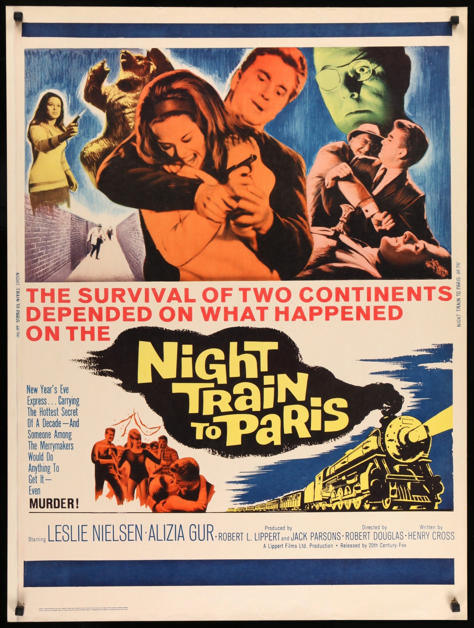 Night Train to Paris (1964) original movie poster for sale at Original Film Art
