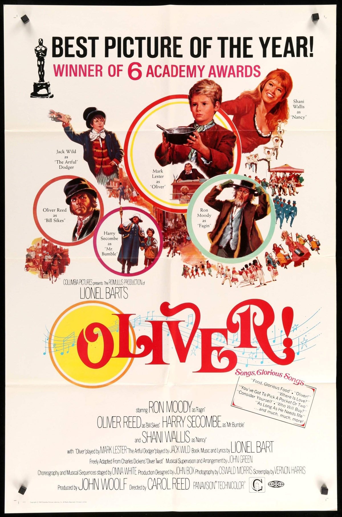 Oliver! (1968) original movie poster for sale at Original Film Art - Vintage Movie Posters