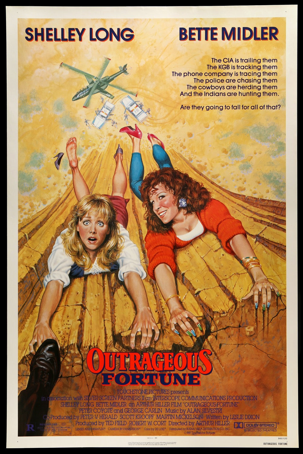 Outrageous Fortune (1986) original movie poster for sale at Original Film Art - Vintage Movie Posters