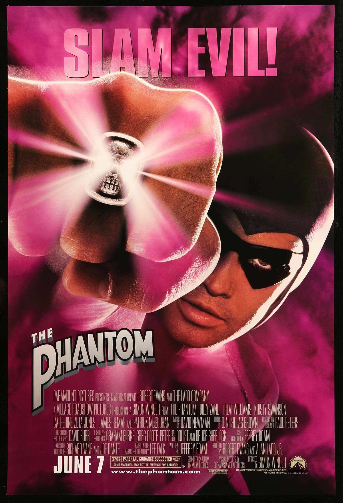 Phantom (1996) original movie poster for sale at Original Film Art - Vintage Movie Posters
