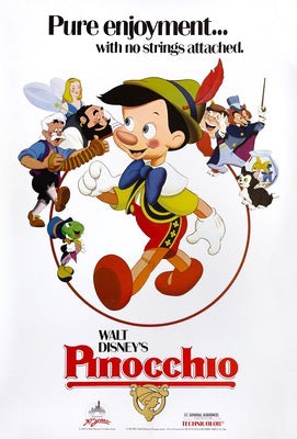 Pinocchio (1940) original movie poster for sale at Original Film Art