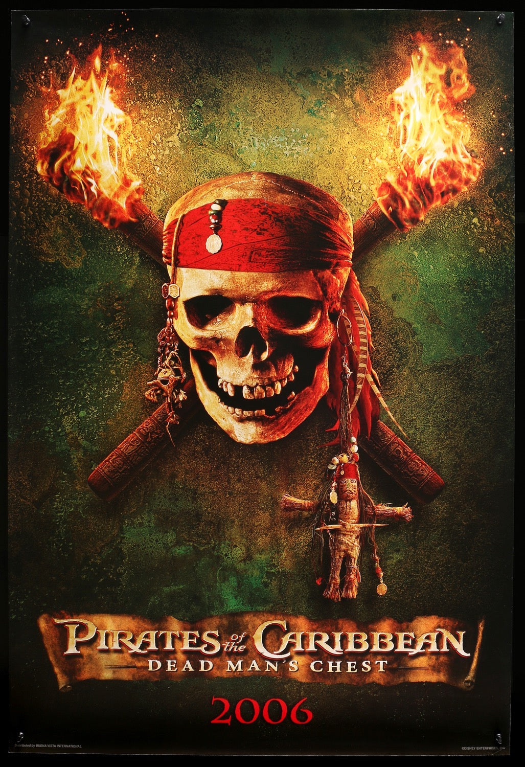 Pirates of the Caribbean: Dead Man&#39;s Chest (2006) original movie poster for sale at Original Film Art - Vintage Movie Posters