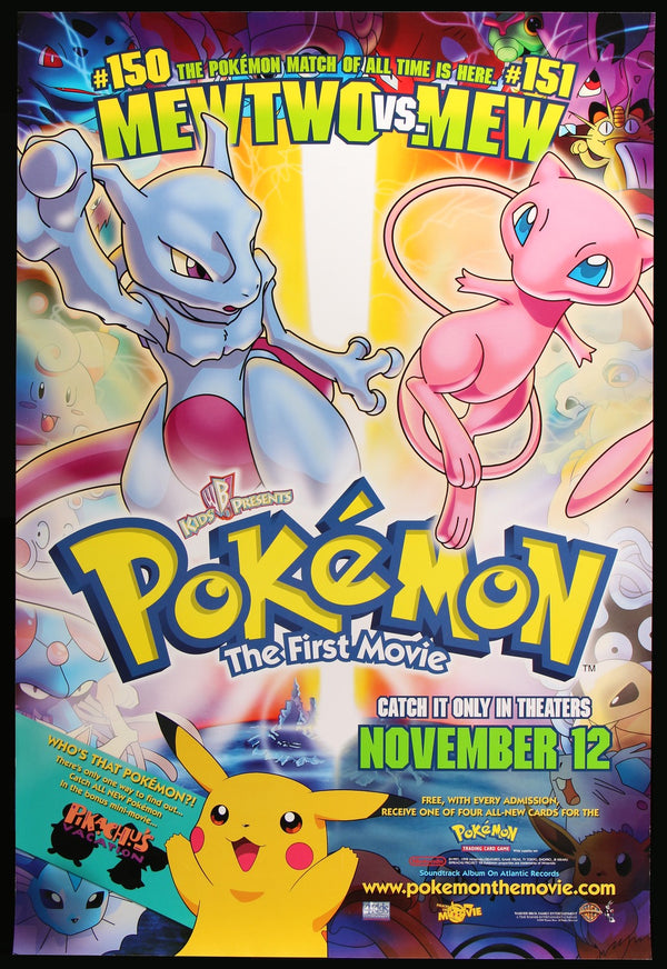 Pokemon the First Movie (1999) Original One-Sheet Movie Poster - Original  Film Art