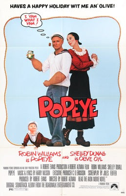 Popeye (1980) original movie poster for sale at Original Film Art - Vintage Movie Posters