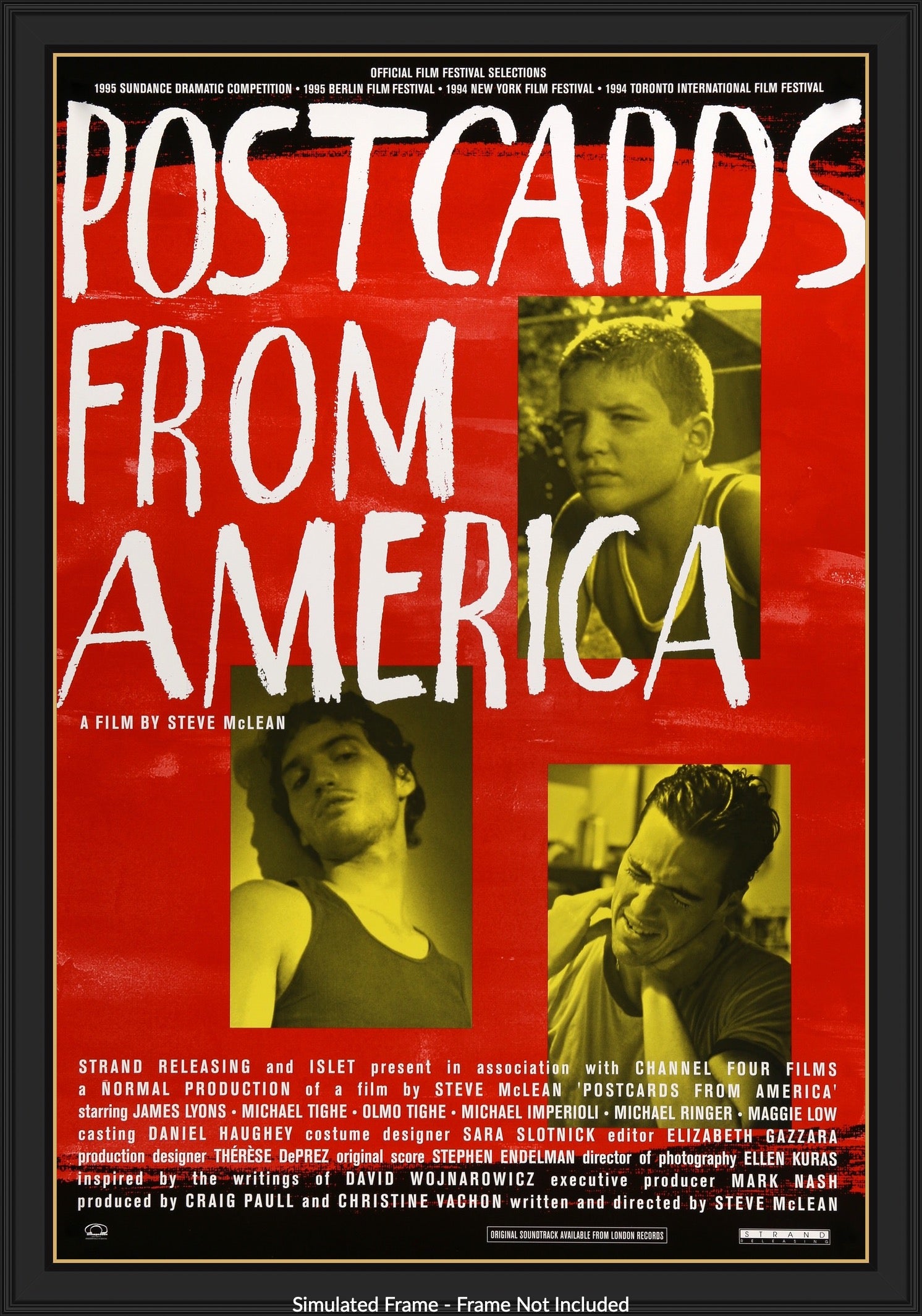 Postcards from America (1994) original movie poster for sale at Original Film Art
