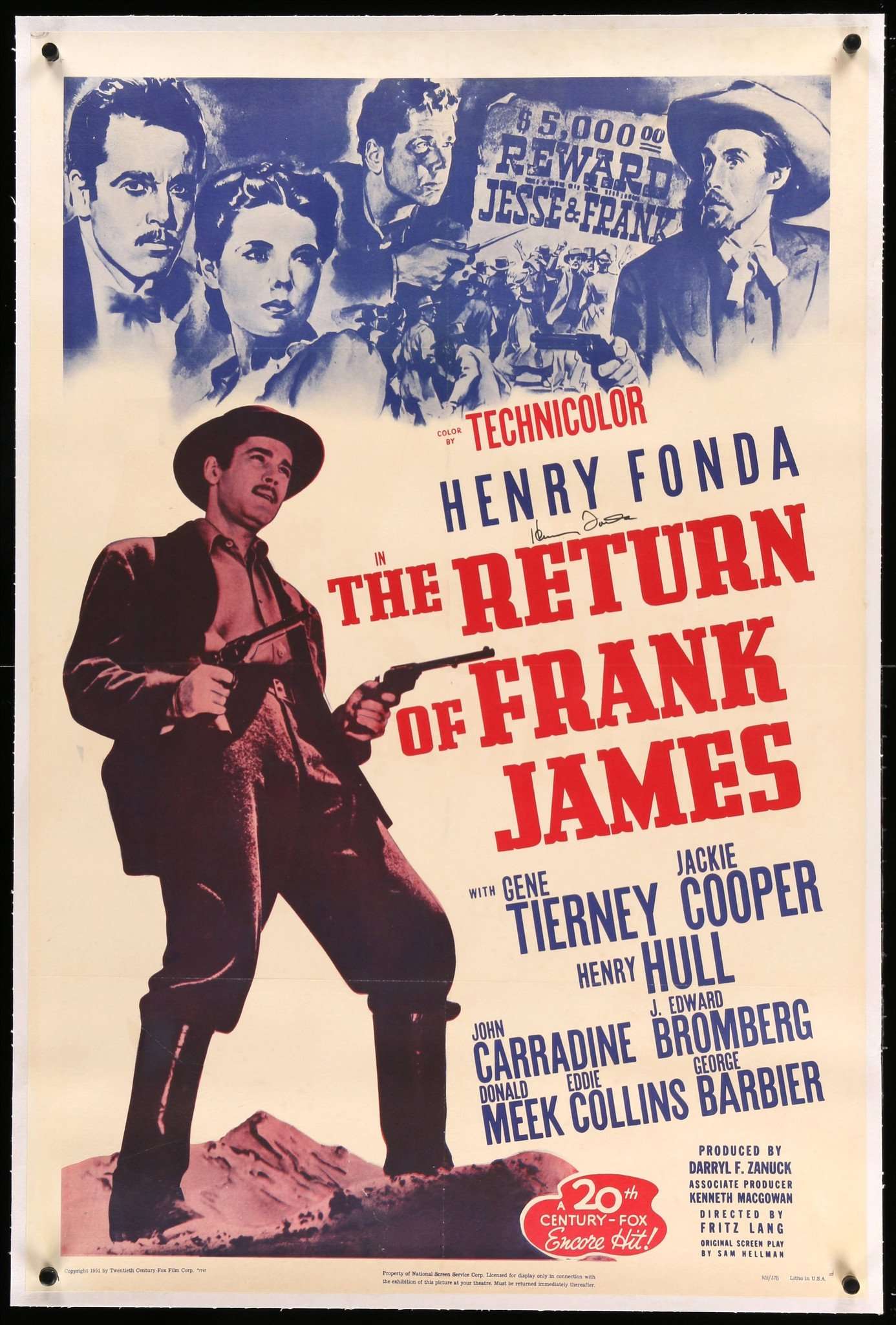 Return of Frank James (1940) original movie poster for sale at Original Film Art