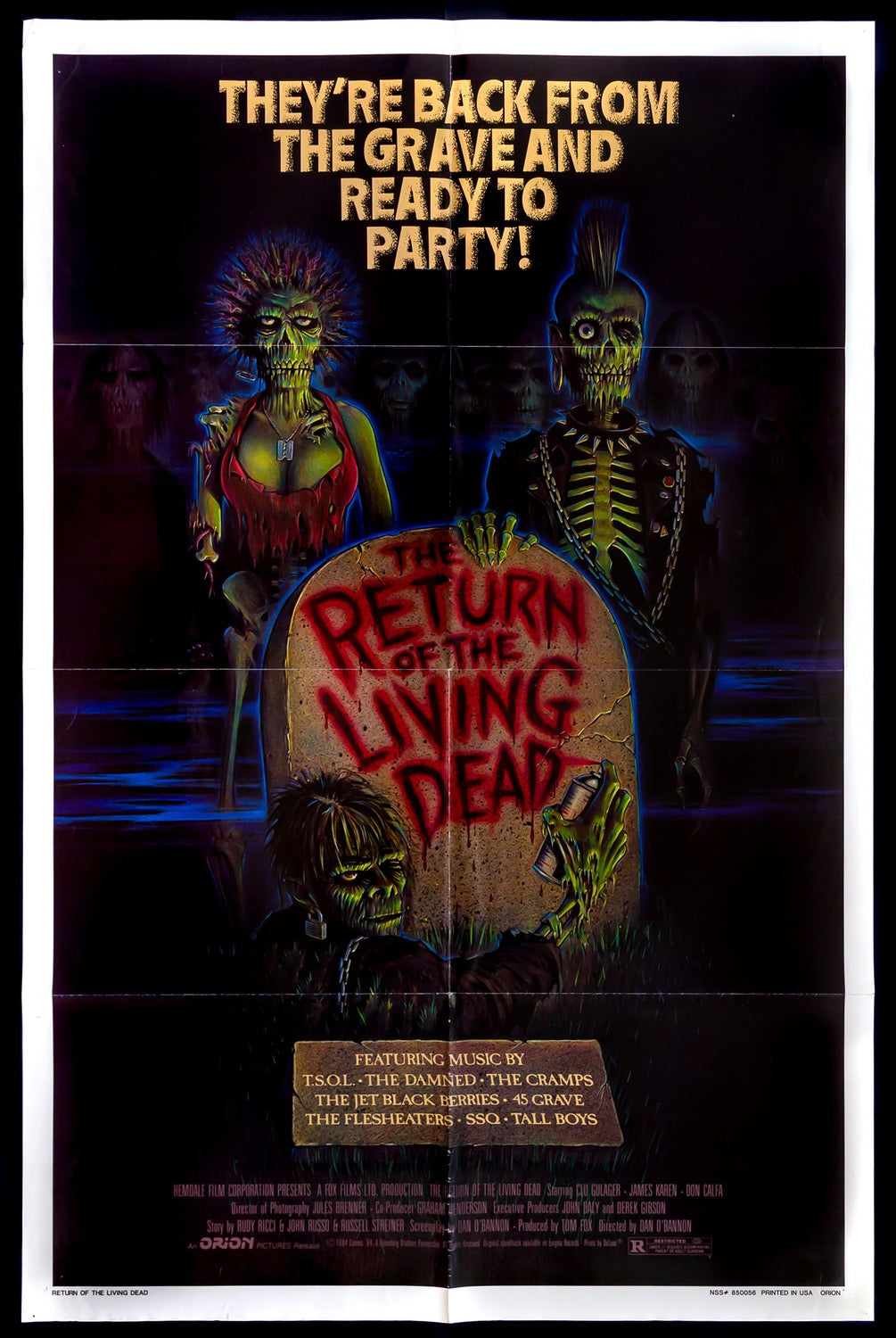 Return of the Living Dead (1985) original movie poster for sale at Original Film Art - Vintage Movie Posters
