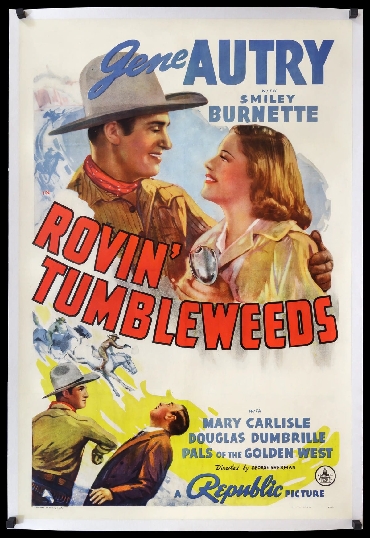 Rovin&#39; Tumbleweeds (1939) original movie poster for sale at Original Film Art