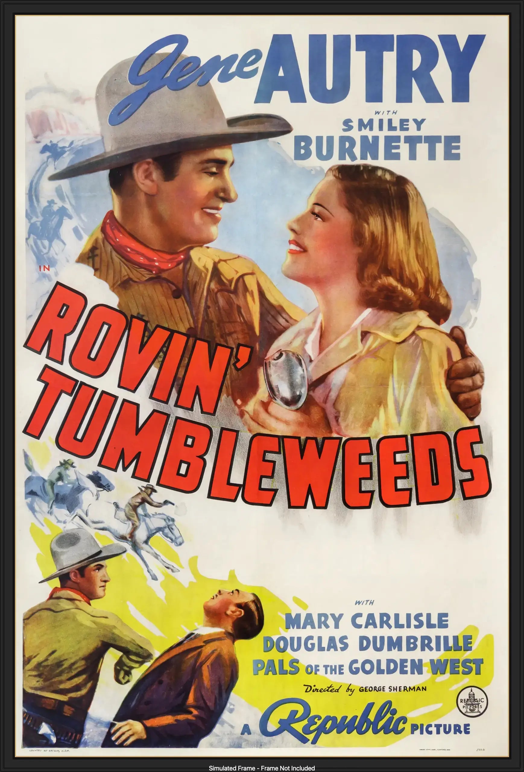 Rovin' Tumbleweeds (1939) original movie poster for sale at Original Film Art