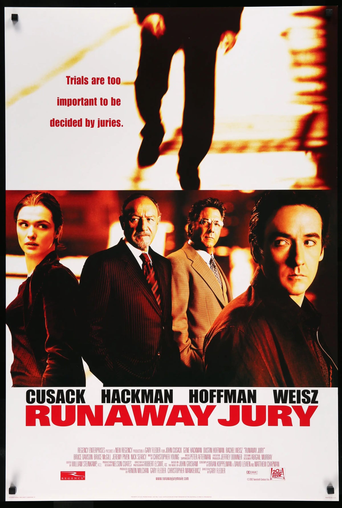 Runaway Jury (2003) original movie poster for sale at Original Film Art